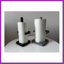 Salmore Minimalist Kağıt Havlu Standı Tezgah Üstü Havluluk Mutfak Aksesuarı Bty