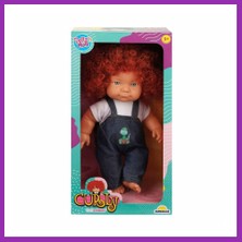 Salmore 30151 , Curly Kıvırcık Saçlı Bebek 35 cm Bty
