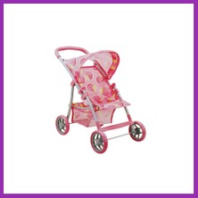 Salmore 09324 Çilek Desenli 4 Tekerlekli Puset -Nessiworldman Bty