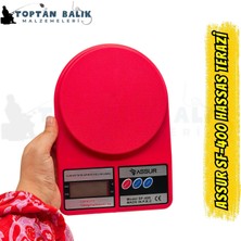 İtimat Av Assur SF-400 Dijital Hassas Mutfak ve Balıkçı Terazisi Kırmızı (10 Kg / 1 Gr) - Kurşun ve Malzeme Tartım Terazisi