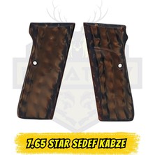 İtimat Av 7.65 Star (Model S / Model SS) Uyumlu Kahverengi Sedef Kabze - Premium Seri
