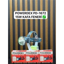 POWERDEX PD-1672 Profesyonel Şarjlı LED Kafa Feneri 15W / 1500 Lümen (4000 mAh)