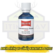 Ballistol Nerofor Quick Browning - Bakır, Pirinç ve Gümüş Karartma Boyası (50 Ml)