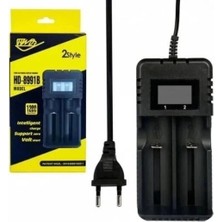 Gold Orion GOLD ORİON HD-8991B 3.7V Li-ion 2'li Pil Şarj Cihazı (USB Kablolu / Çoklu Pil Uyumluluğu)