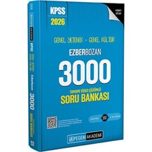 Pegem Akademi̇ 2026 Kpss Genel Yetenek Genel Kültür Ezberbozan 3000 Tamamı Video Çözümlü Soru Bankası