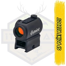 SWAMPDEER SP Point 1x20 mm Outdoor Red Dot Nişangah - 2 MOA Kırmızı Nokta, MOTAC Hareket Sensörlü & Çift Ayaklı (Alçak ve Yüksek Picatinny)