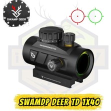SWAMPDEER Swamp Deer Optics TD 1x40 Geniş Açılı Red-Dot Nişangah (1100g Darbe Dayanımlı - 12 Cal Uyumlu)