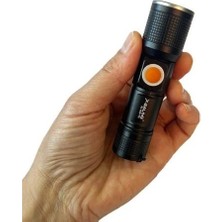 Gold Orion GOLD ORİON X-Baog BL-B35 500 Lümen TG LED Mini Zoomlu USB Şarjlı El Feneri