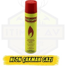 Neon 300 ml Çakmak Gazı - Evrensel Metal Siboplu Dolum Tüpü