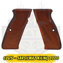 CZ (Česká zbrojovka) CZ 75 / Sarsılmaz Kılınç 2000 Açık Kahve Sedef Kabze - Bal Köpüğü Özel Seri