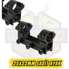 İtimat Av 25 mm x 22 mm Sabit Dürbün Ayağı Seti (Pikatini Uyumlu)