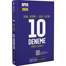 Pegem Akademi̇ 2026 Kpss Genel Yetenek Genel Kültür Tamamı Çözümlü 10 Deneme