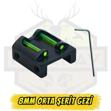 İtimat Av 8mm Namlu Şeridi Uyumlu Orta Gezi - Yüksek Görünürlüklü Yeşil