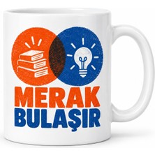 Burada Bulabilirsin Buradabulabilirsin Merak Baskısı Tasarımlı Porselen Kupa - Model 684 Bbz