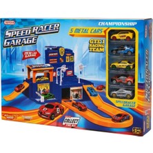 Toysan Speed Racer Garaj 5'li Metal Araba Seti