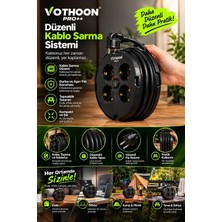 Magicool Lsk 4’lü Priz Makarası 2 Metre Kablolu, 2 Usb-A + 2 Usb-C Şarj Çıkışlı, Açma/kapama Düğmeli, 2200W 10A