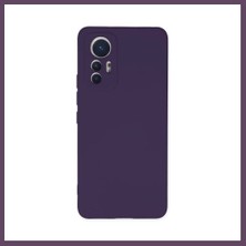 Bezos Mi 12 Lite Uyumlu Kılıf Nano Içi Kadife Silikon - Mor Bhs