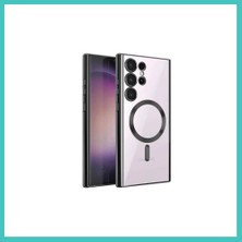 Ny Joy Samsung Galaxy S23 Ultra Uyumlu Kılıf Kross Magneticsafe Kapak - Siyah Nyjoybz