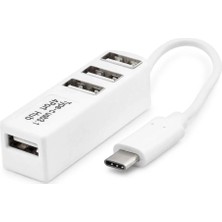 Ersert Et Type-C Hub 4*usb Beyaz (Telefon Uyumlu) HDX7015