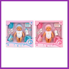 Salmore 3823 Bakım Zamanı Sesli Gülen Ağlayan Bebek 32 cm Bty