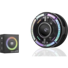 Ersert Et Manyetik Telefon Soğutucu Fan 15W Rgb Dijital Ekranlı Siyah CX15