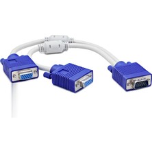 Ersert Et VGA Y Çoklayıcı Kablo 2 Çıkışlı 30 cm HDX7753