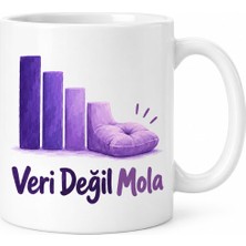 Salmore Veri Değil Mola Tasarımlı Porselen Kupa - Model 582 Bty