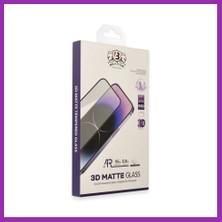 Salmore iPhone 15 Pro Max Uyumlu Bilvis 3D Mat Cam Ekran Koruyucu Bty