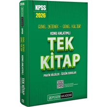 Pegem Akademi̇ 2026 Kpss Genel Yetenek Genel Kültür Konu Anlatımlı Tek Kitap
