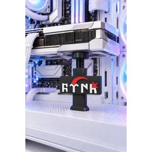 Makerpax Göktürk Yazılı Ekran Kartı Destek Aparatı - Ayarlanabilir 7.5 cm - 12.5 cm Siyah