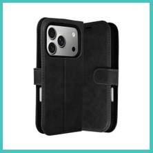 Ny Joy iPhone 17 Pro Uyumlu Trend S Plus Kapaklı Kılıf - Siyah Nyjoybz