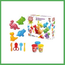 Astraltech 03995 Art Craft 3D Dinozorlar Hamur Set 168 gr Bezoss