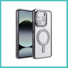 Ny Joy Redmi Note 14 4g Uyumlu Joke Simli Magneticsafe Kılıf - Siyah Nyjoybz