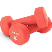 Dambıl Neopren Set Altıgen Kısa Dambıl (2'li Set) Birden Fazla Ağırlık Seçeneği (0,9 kg Ila