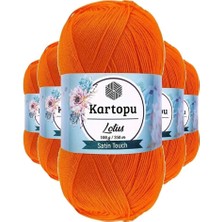 Ersert Et 5 Adet Lotus Bikini Büstiyer Bluz Örgü Ipi K273 Turuncu