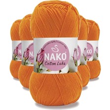 Ersert Et 5 Adet Cotton Lüks Yelek Tunik Kazak Bluz Hırka Ipi Yünü Turuncu 97552