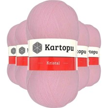 Ersert Et 5 Adet Kristal Çift Katlı El Örgü Lif Ipi Bebe Pembe K788 - Kartopu Mudanis