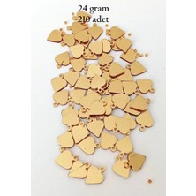 Ersert Et Oya Abiye Bileklik Kolye Pleksi Metalik Plastik Pul Altın Renk 24 Gram 210 Adet - BNC554