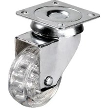 Ersert Et 301 - 50X20 mm Şeffaf Makaralı Tablalı Teker