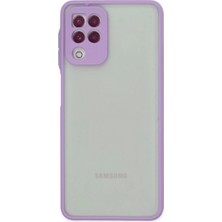 Urfakent Samsung Galaxy A22 Uyumlu Kılıf Montreal Silikon Kapak - Mor