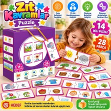 Ersert Kutu Oyun Seti 2'li Zıt Kavramlar Eğitici