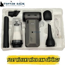 gold  goldkama f027 multi-functional violent fan 3'ü 1 arada şarjlı turbo fan, vakum ve hava üfleme cihazı (4000 mah)