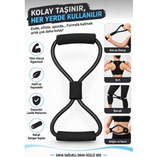 Nisibis Home Pilates Direnç Lastiği Figür 8 Egzersiz Bandı -  Evde Spor Fitness ve Kas Geliştirme Egzersiz Aleti