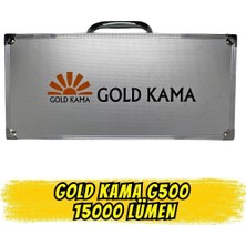 gold  goldkama g500 el feneri - 15000 lümen, 24 saat kesintisiz aydınlatma, 8x uzun lityum ıyon pil seti