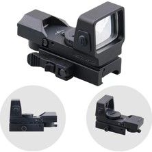 Vector Optics VECTOR OPTİCS Sable 1x25x34 Çok Fonksiyonlu Red-Dot Nişangah (SCRD-06) - 4 Retiküllü / QD Raylı