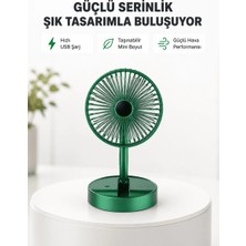 Ersert Ers Katlanabilir Mini Fan – 3 Kademeli Soğutma, Şarjlı