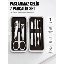 Ersert Ers Paslanmaz Çelik Kişisel Bakım Seti – 7 Parça