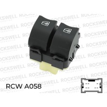 Rockswell CAM AÇMA ANAHTARI ÖN SOL KANGOO 2 2008+ CAPTUR DUSTER DOKKER LOGAN 2 SANDERO 2 TWİNGO 3 7 PİN 254110431R