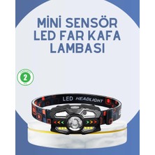 Ersert Ers El Sensörlü LED Far Suya Dayanıklı Şarjlı Kafa Lambası