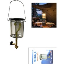 Ersert Ers Küçük Kamp Lamba Löküs Tüp Üzeri Aygaz Dar Musluk 300W NG-410